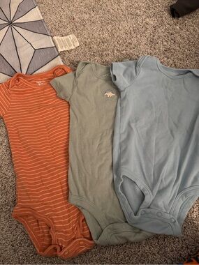 Set of three carters 9m onesies